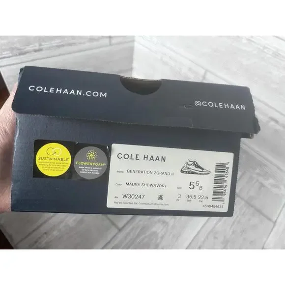 Cole Haan Women's ZeroGrand W30247 Generation II Sz 5.5 Mauve SHDW / Ivory - Picture 6 of 6